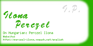 ilona perczel business card